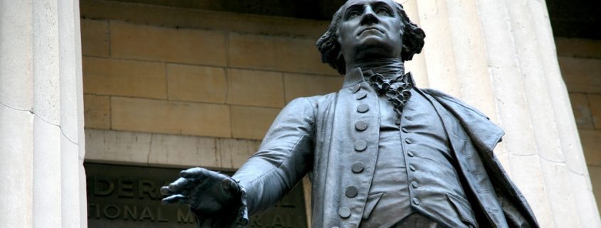George Washington statue on Wall Street